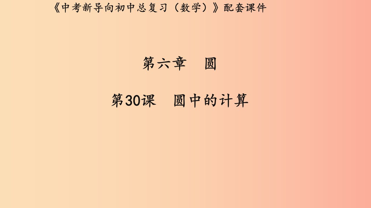 （湖北专用）2019中考数学新导向复习