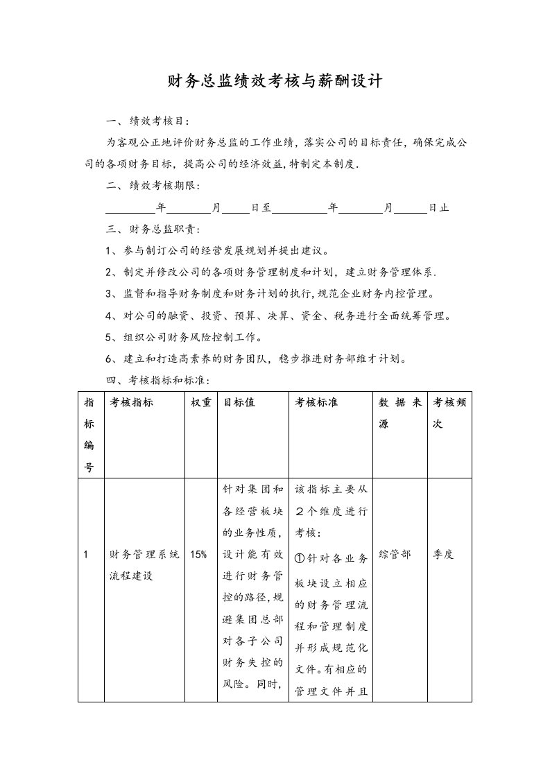 工程资料-16财务总监绩效考核与薪酬设计