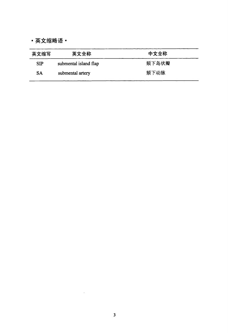 颏下岛状瓣修复口腔颌面部缺损