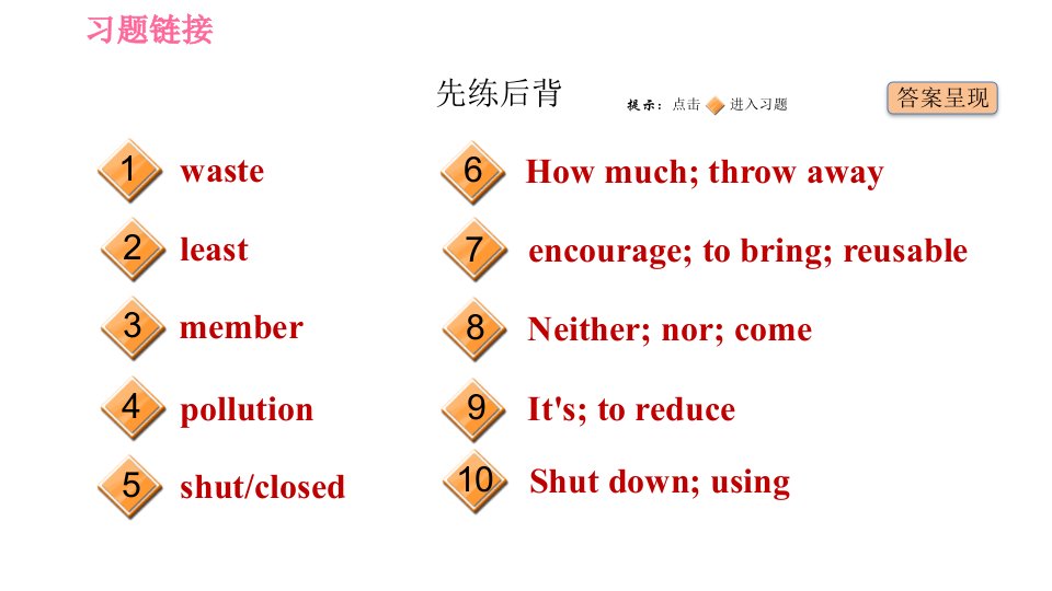 冀教版八年级下册英语课件Unit8Lesson44EnvironmentClubs