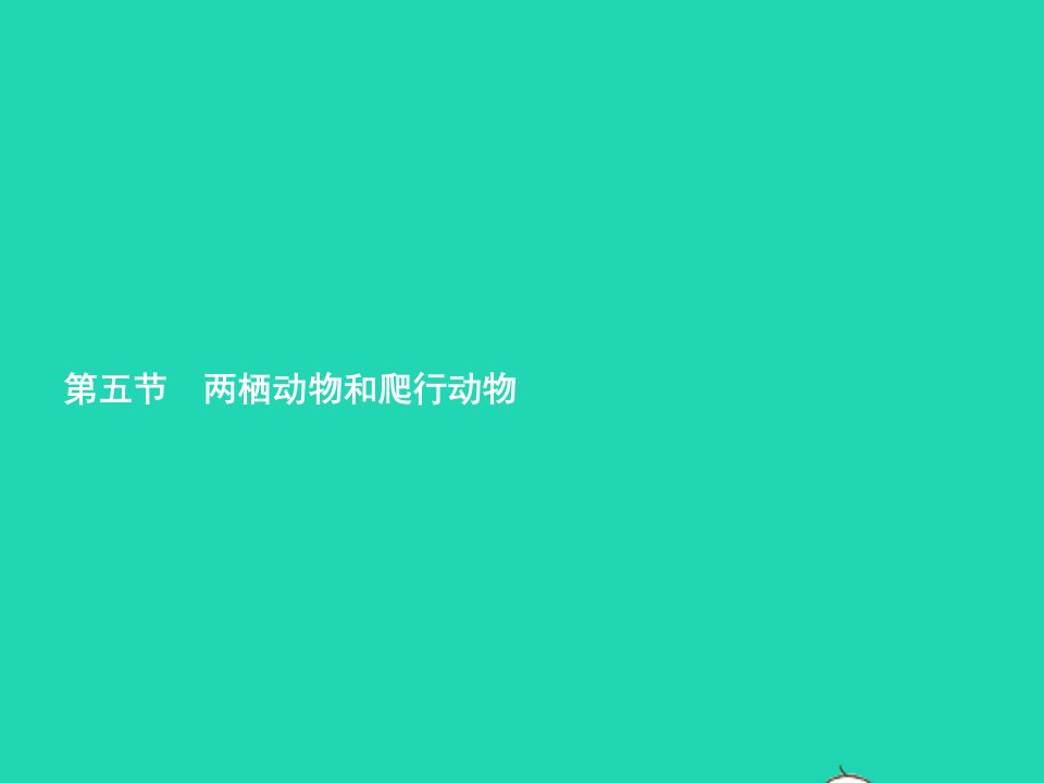 2022八年级生物上册第5单元生物圈中的其他生物第1章动物的主要类群第5节两栖动物和爬行动物课件新版新人教版