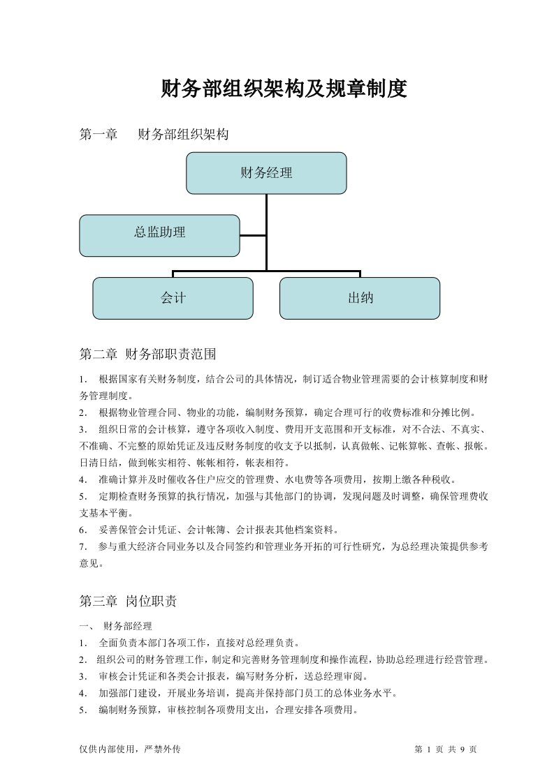 财务部管理制度71402598