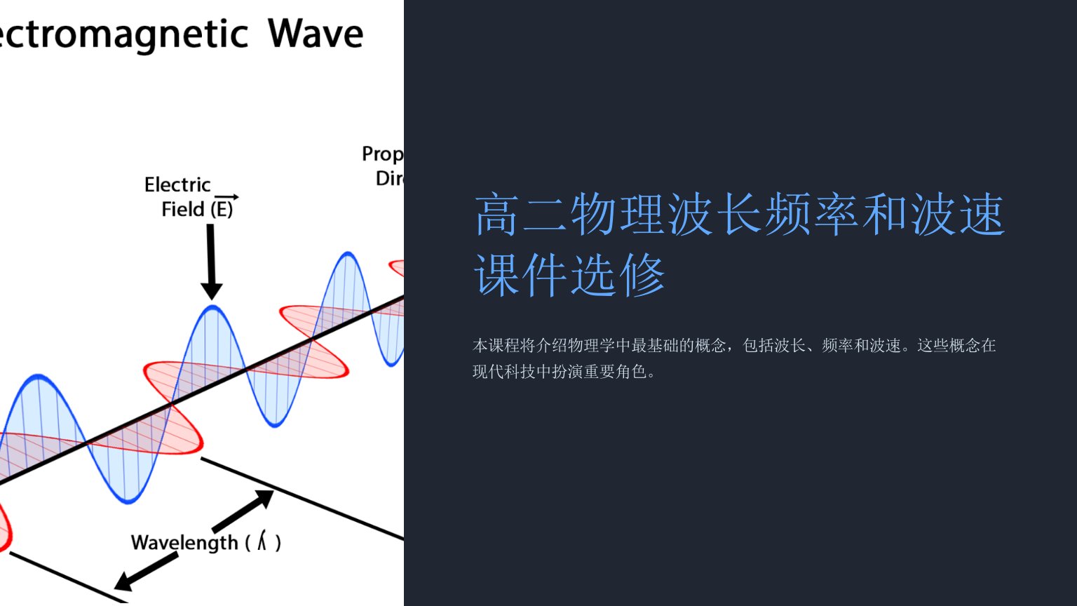 高二物理波长频率和波速课件选修