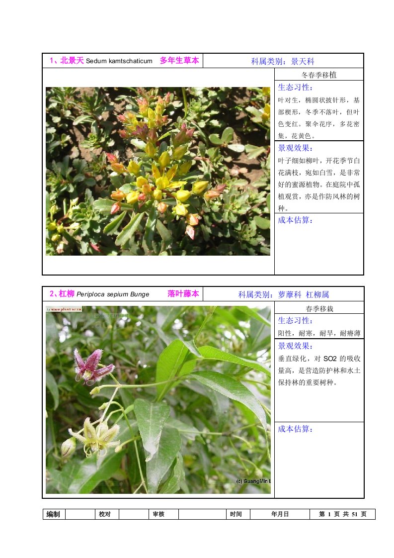 东北植物参考图谱灌木、地被