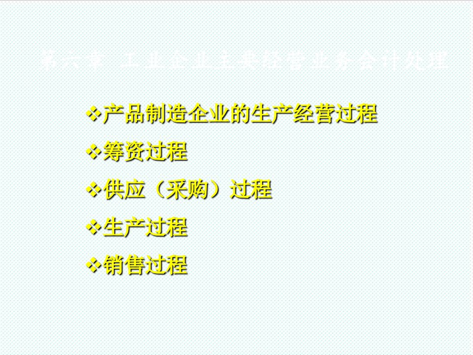 推荐-第六章工业企业主要经营业务会计处理