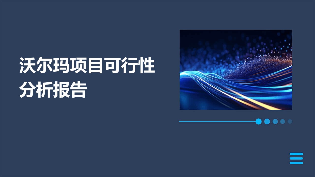 沃尔玛项目可行性分析报告