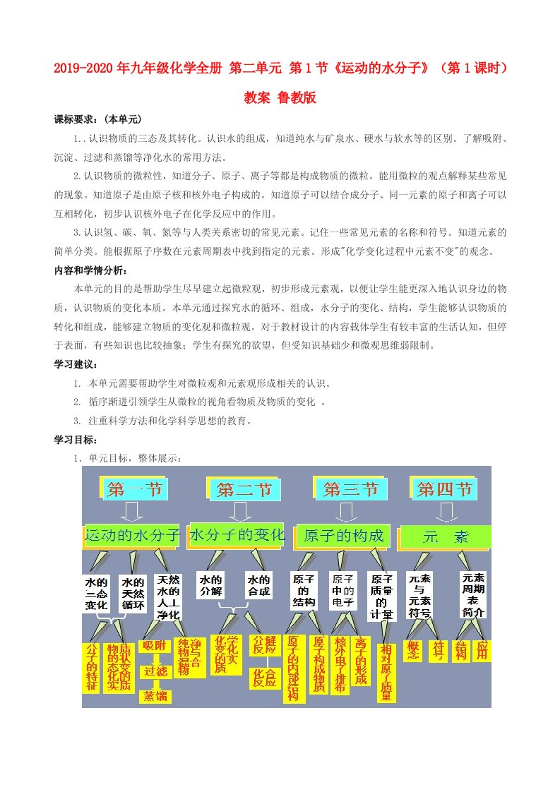 2019-2020年九年级化学全册