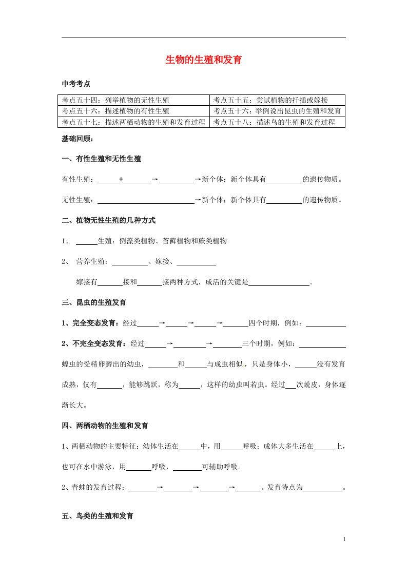 内蒙古包头市第二十五中学八年级生物下册