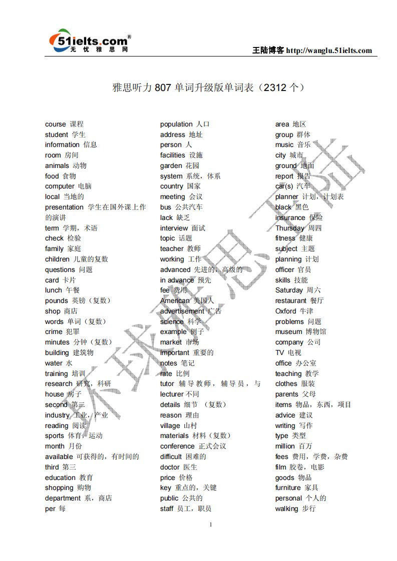 雅思听力807单词升级版_2312