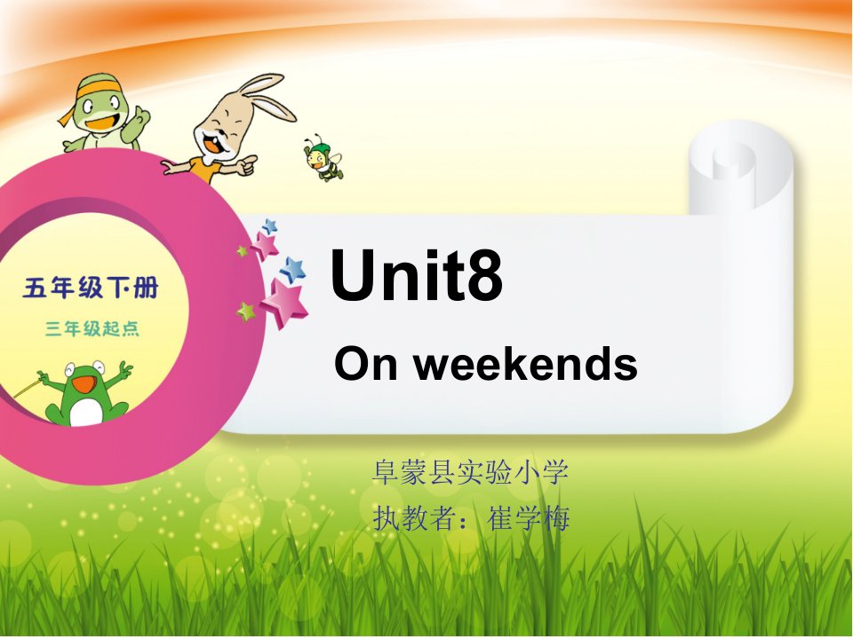 小学英语辽师大版三年级起点《五年级下册Unit8Onweekends》PPT课件