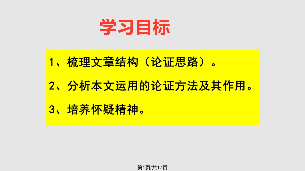 怀疑与学问(公开课)PPT课件