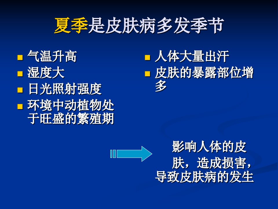 医学专题夏季常见的皮肤病