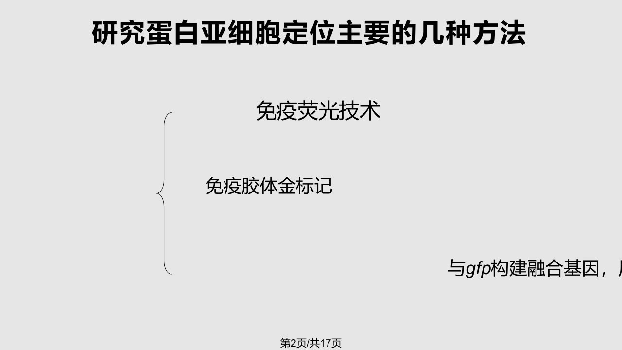 细胞定位常见方法分析