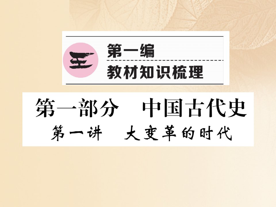 四川省宜宾市2023年中考历史总复习