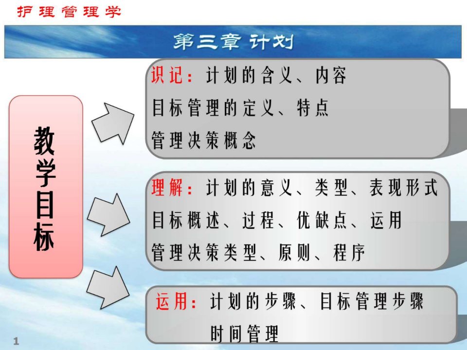 护理管理学第3章计划