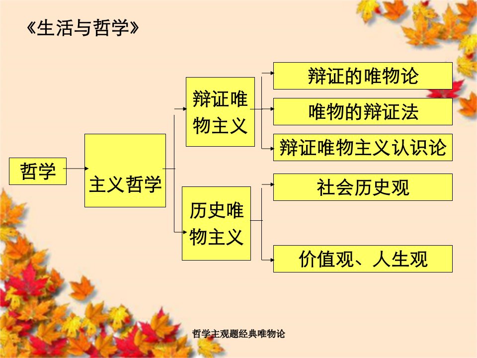 哲学主观题经典唯物论