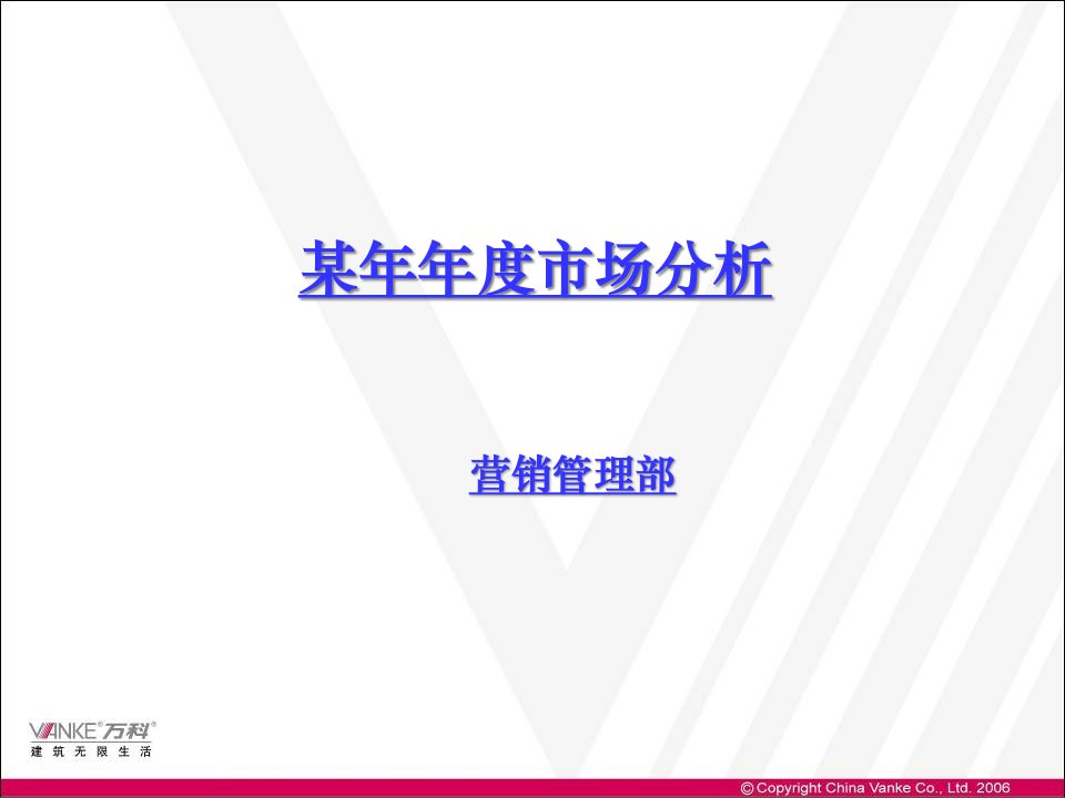 某某集团某年度市场分析总结报告