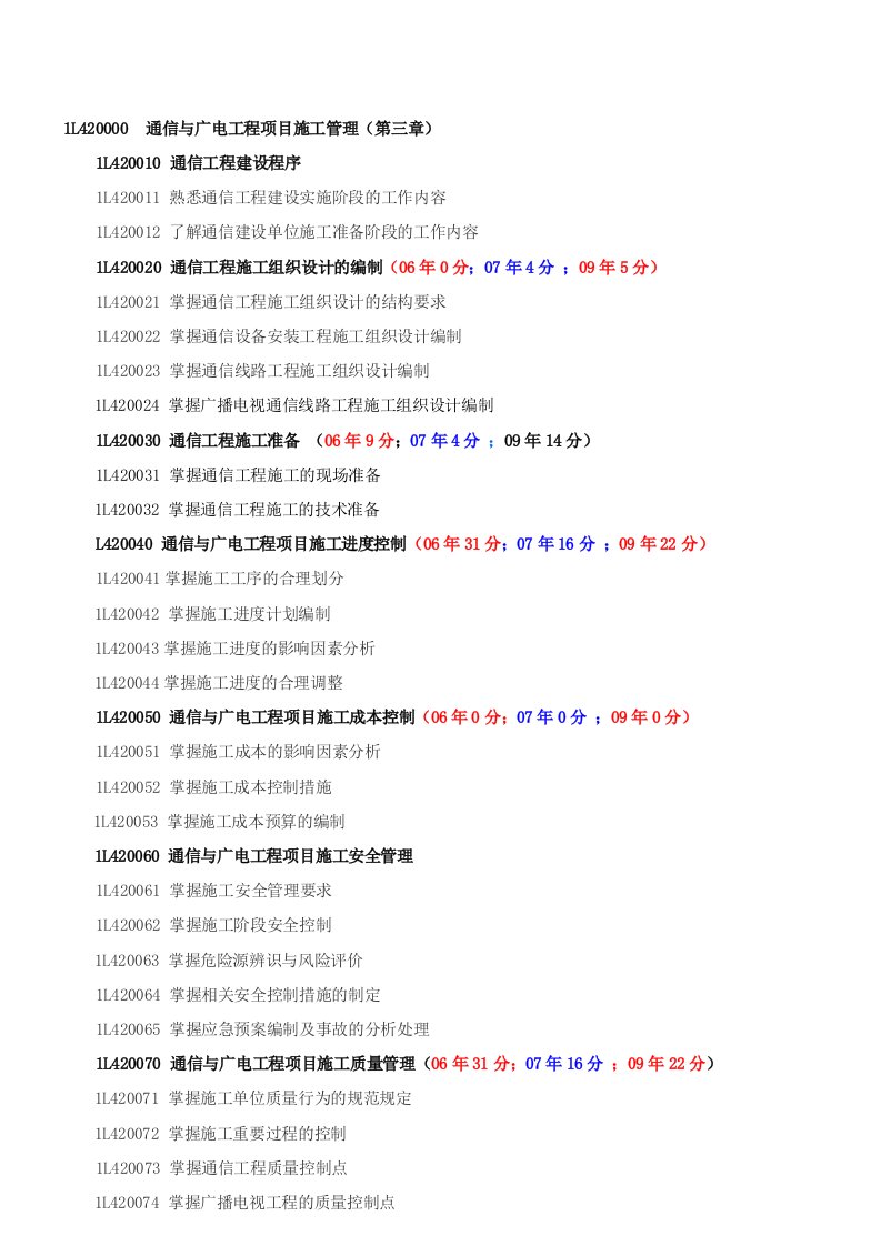 通信与广电工程技术17-施工管理