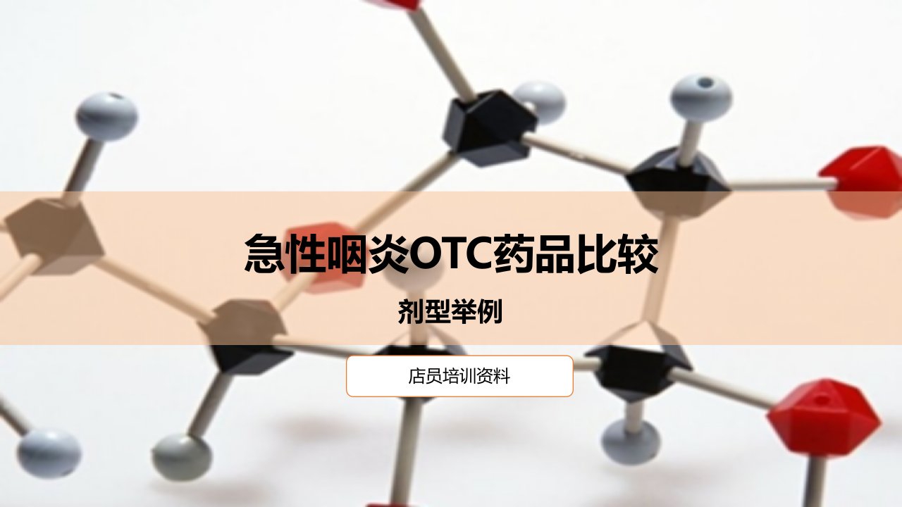 急性咽炎的OTC药品比较剂型举例(店员培训资料)