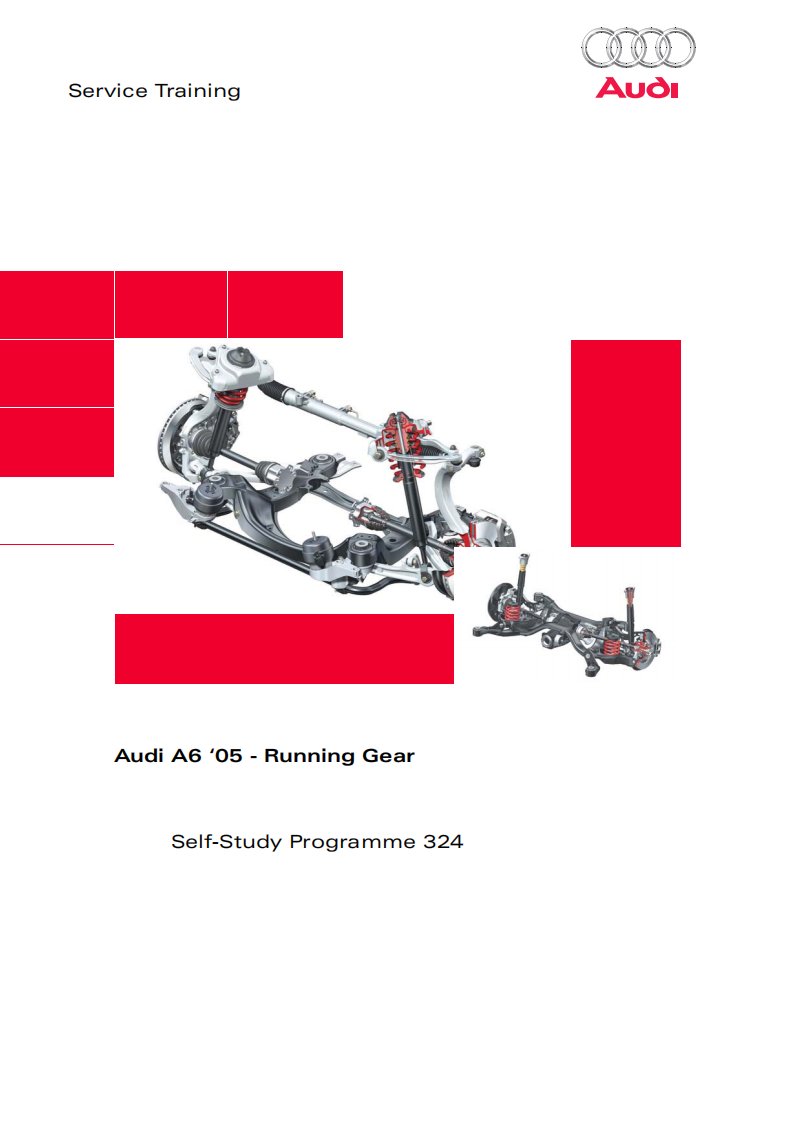 奥迪A6底盘技术自学手册（英文版）