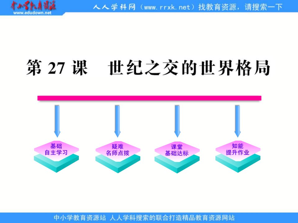 人教版历史必修1《世纪之交的世界格局》ppt课件