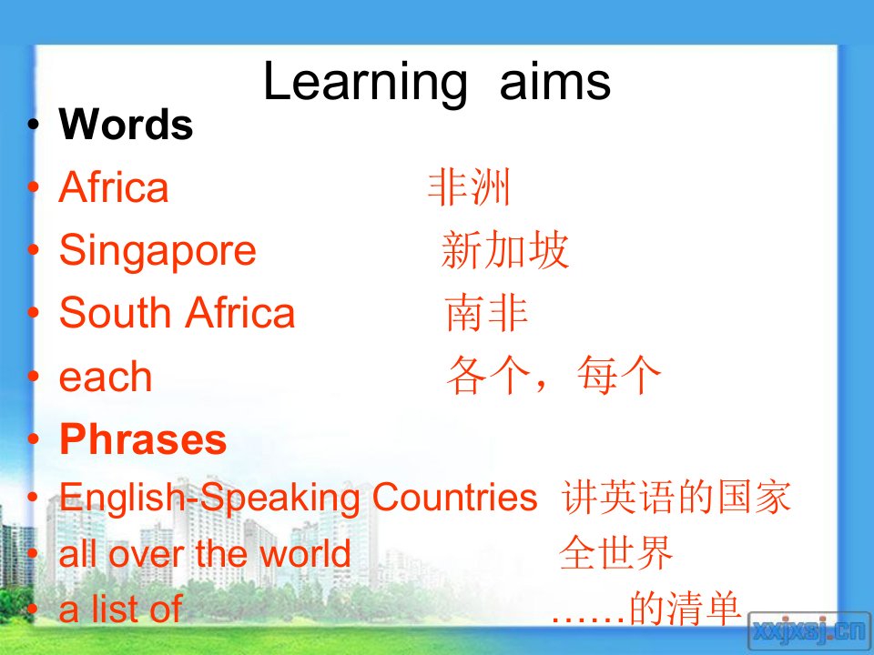 Lesson48EnglishSpeakingCountries课件