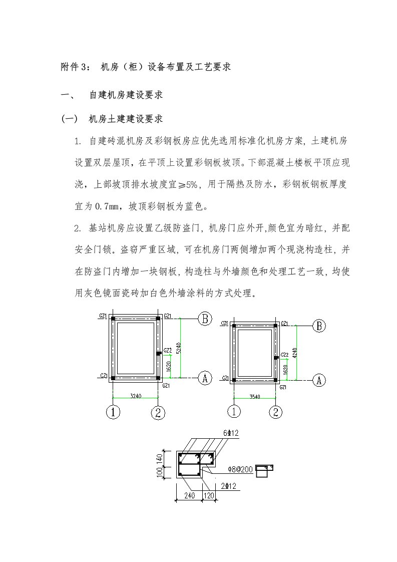 机房(柜)设备布置及工艺要求