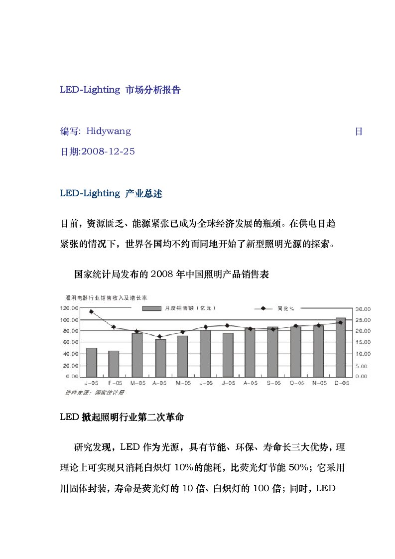 LED-Lighting市场分析报告