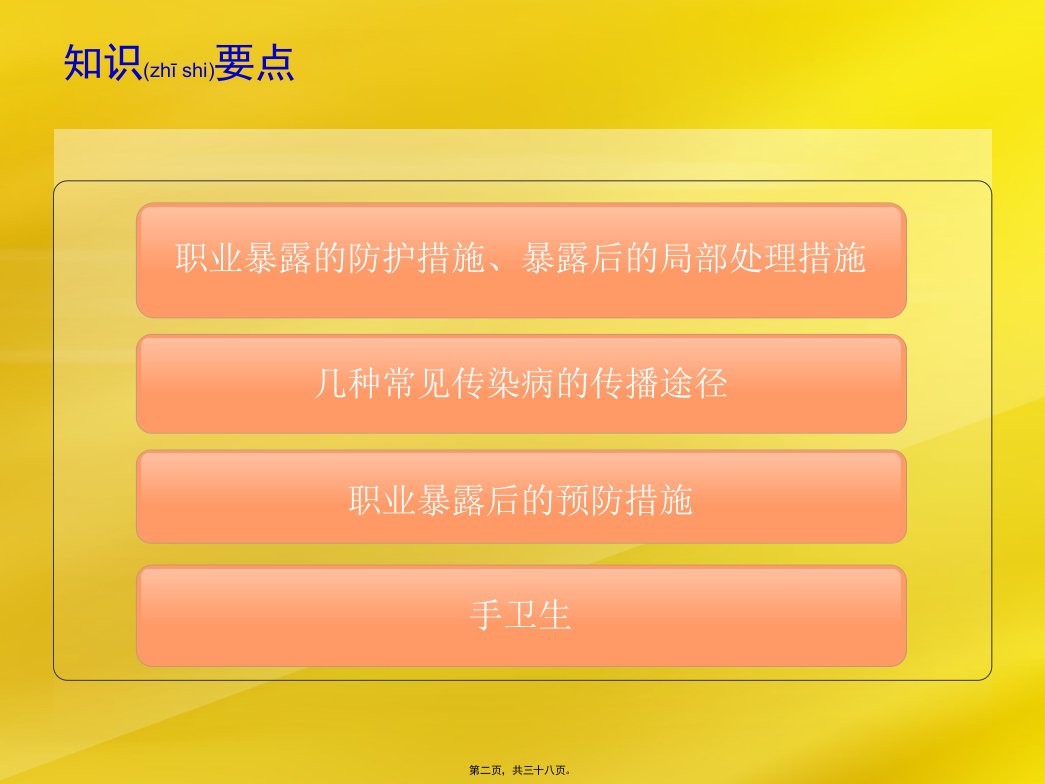 医学专题医护人员职业暴露及安全防护岑