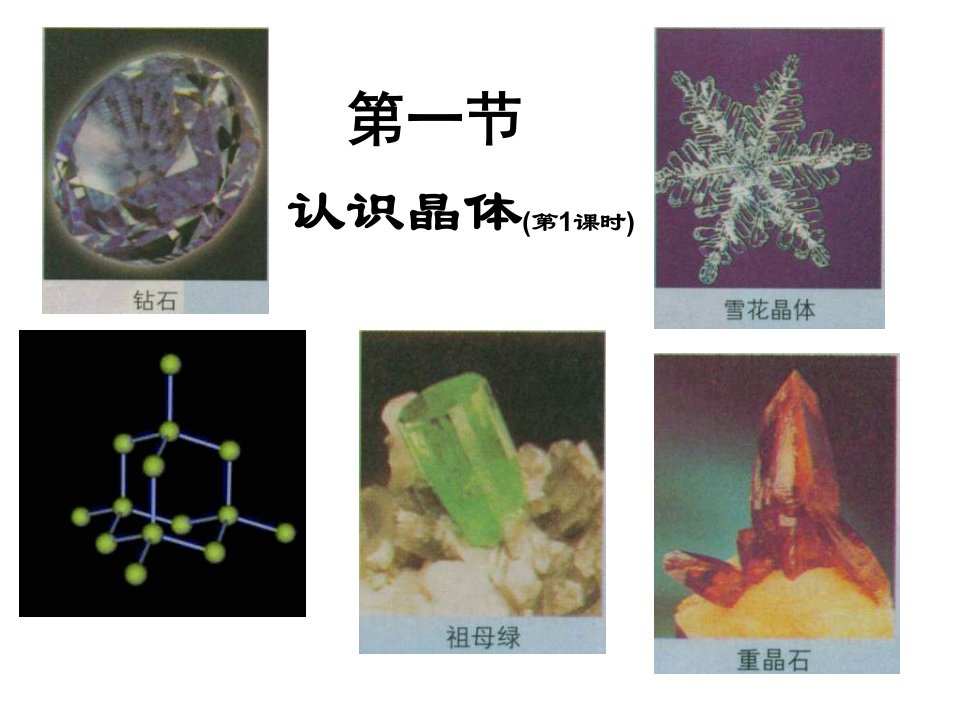 高二化学认识晶体