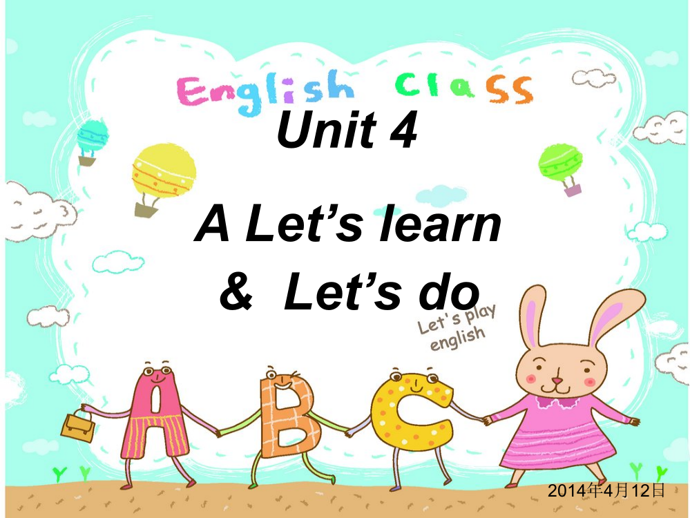 四年级下册ALet’slearnLet'sdo