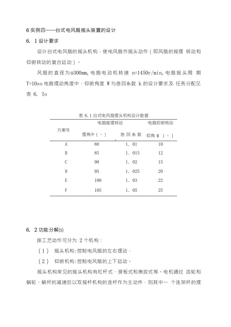 风扇设计方案