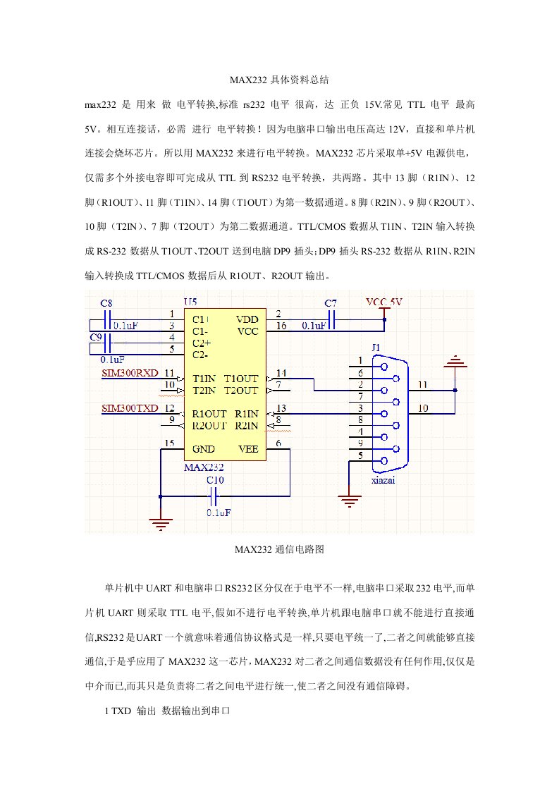 MAX232详细中文总结模板