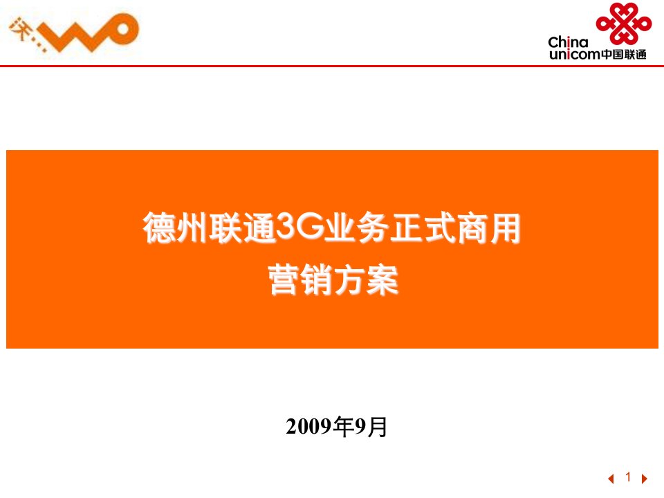 [精选]中国联通公司3G业务营销方案