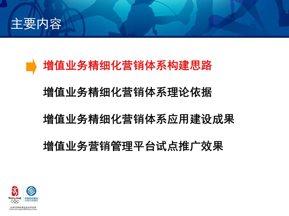 增值业务精细化营销支撑体系案例