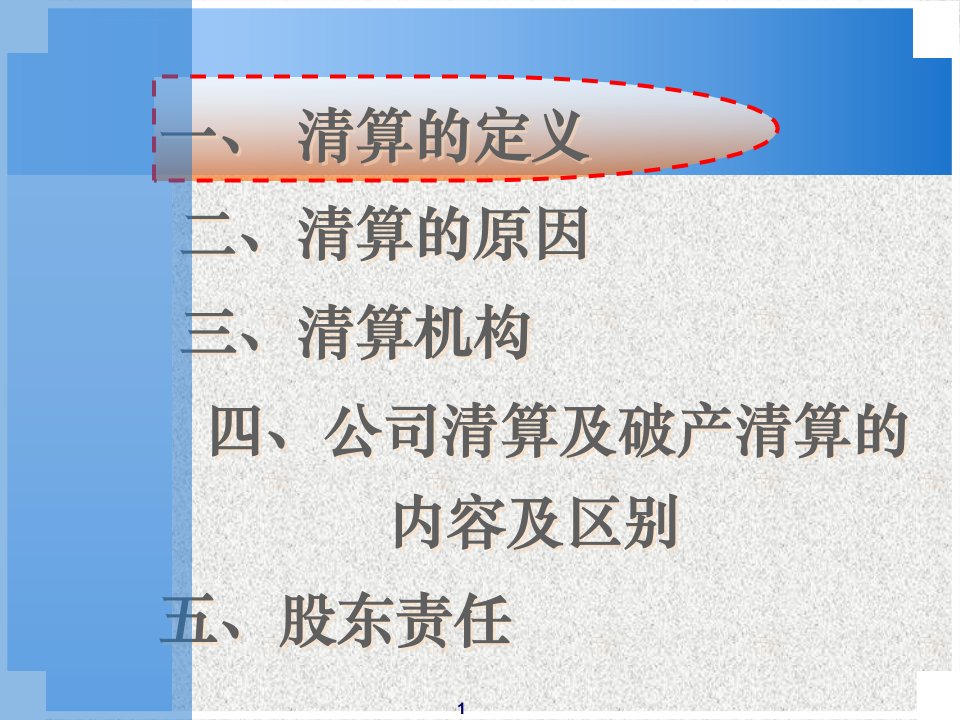 公司清算及破产清算实务手册ppt课件