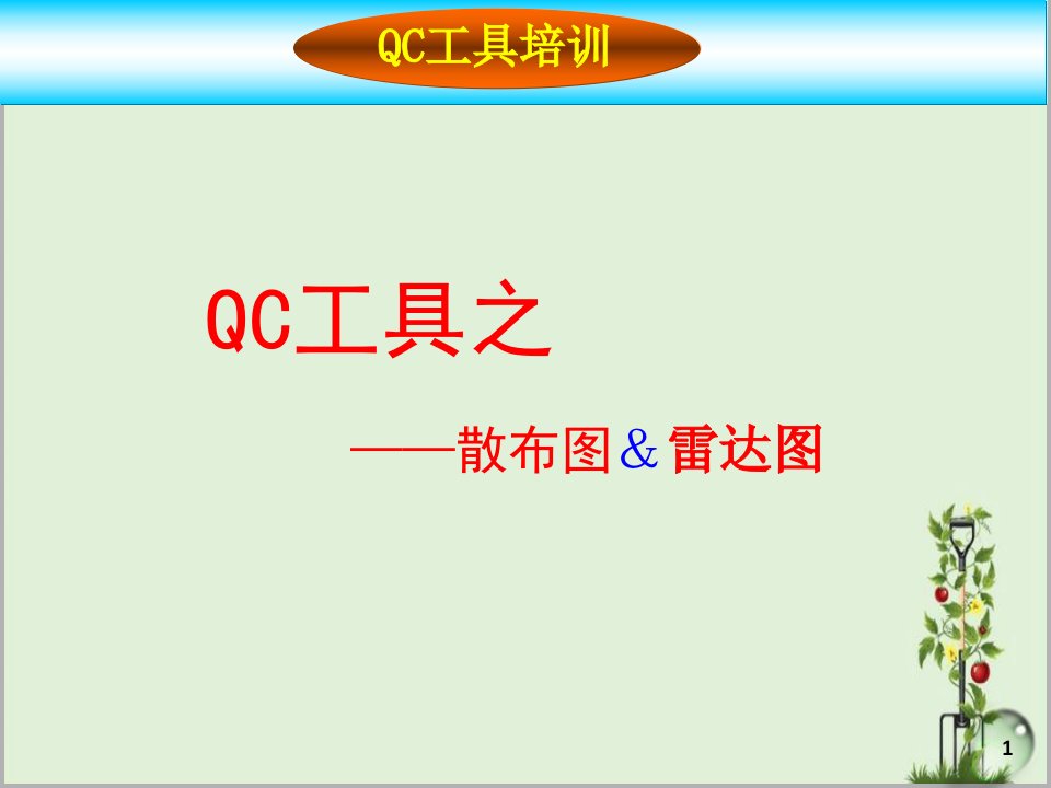 QC工具之--散布图、雷达图剖析