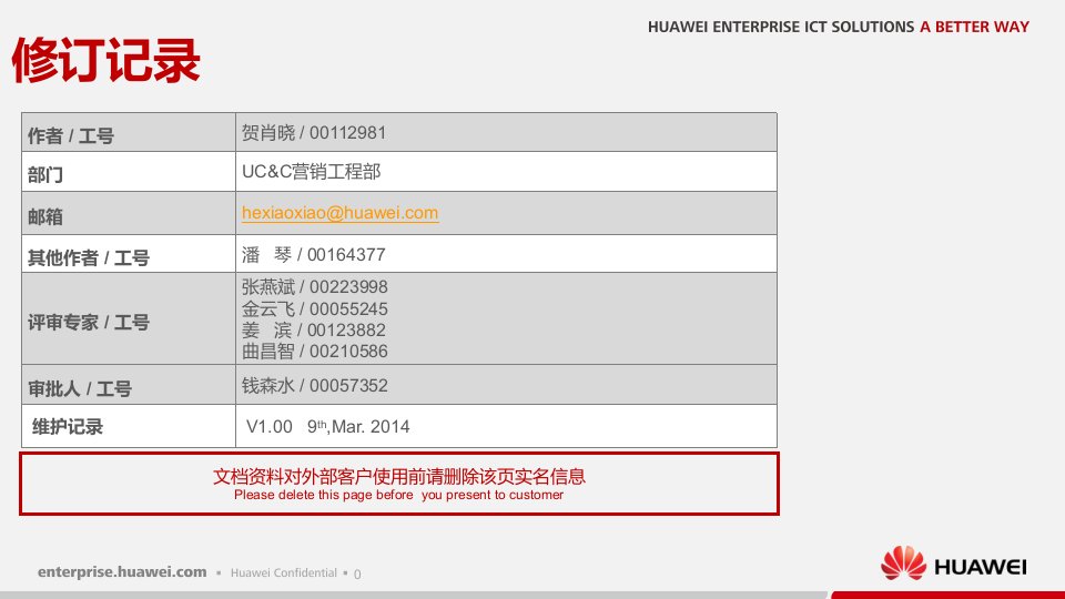 华为统一通信解决方案ppt课件