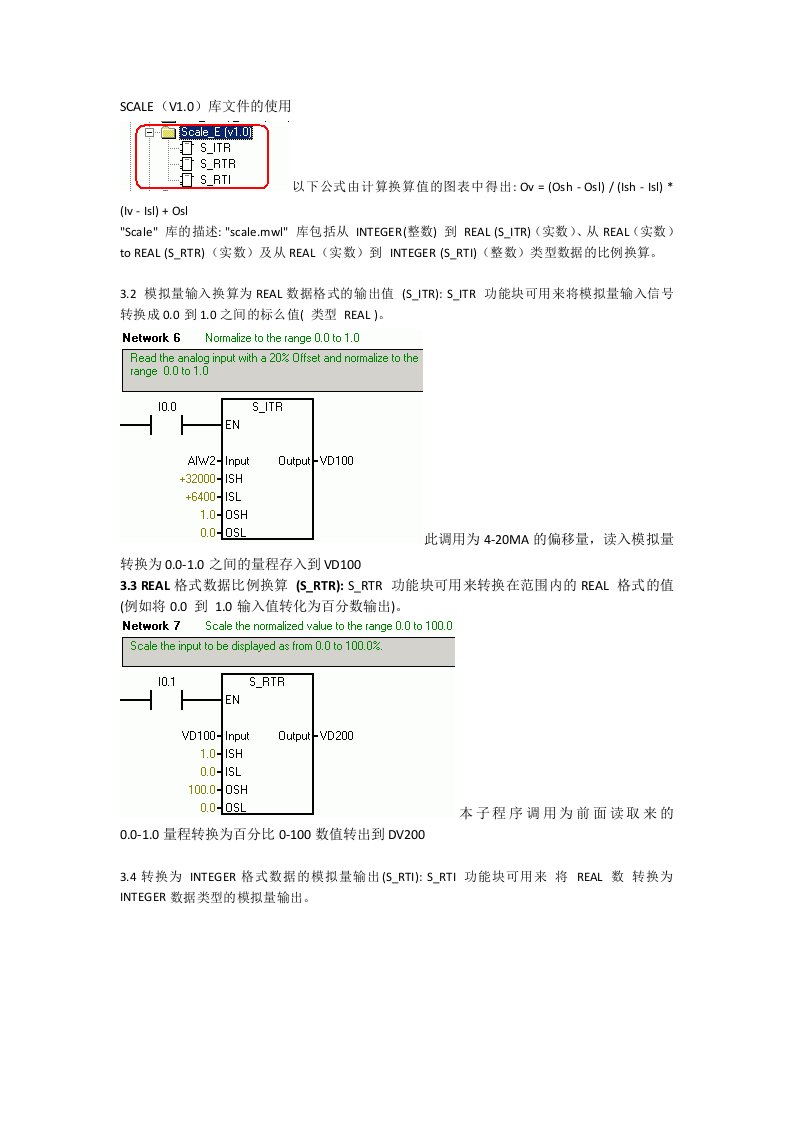 S7-200模拟量库使用说明