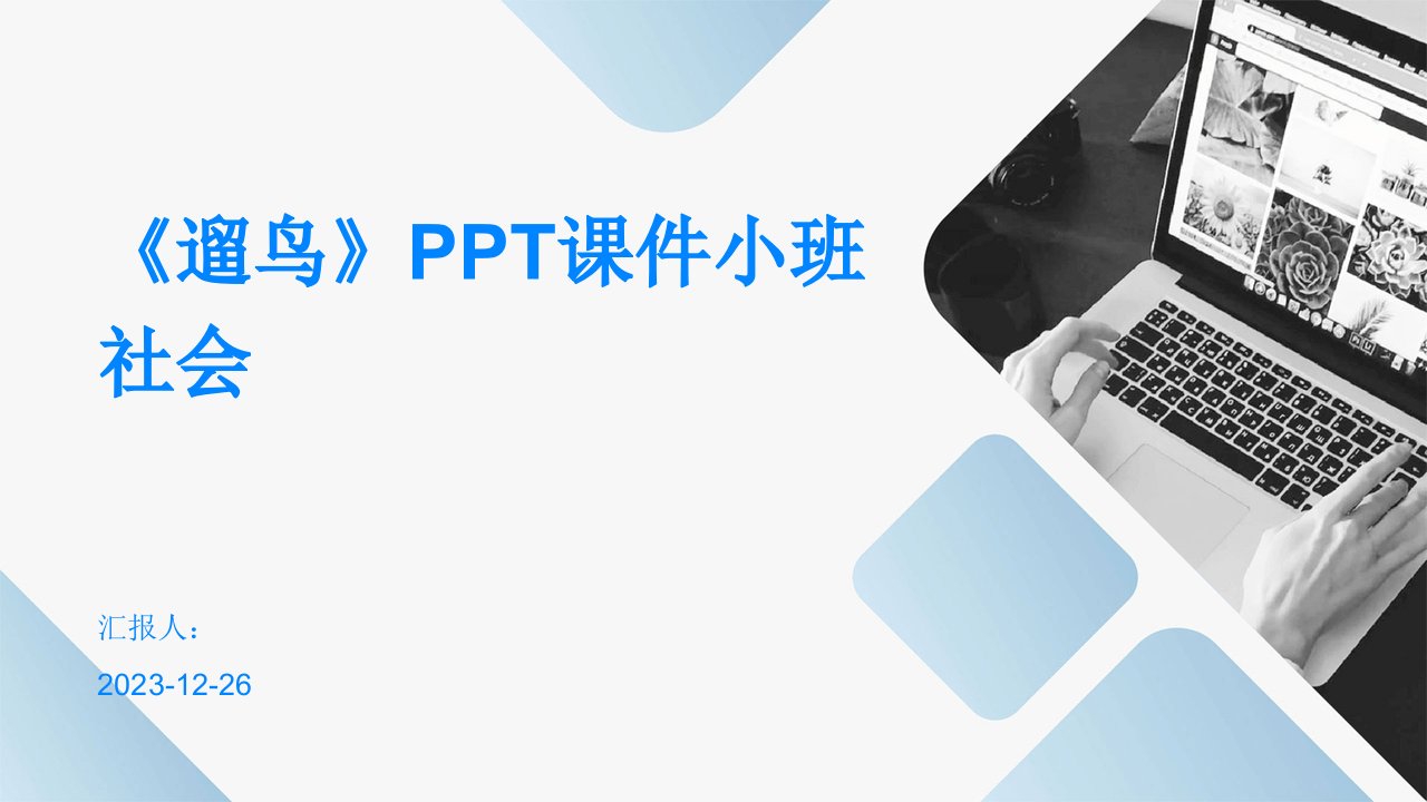 《遛鸟》PPT课件小班社会