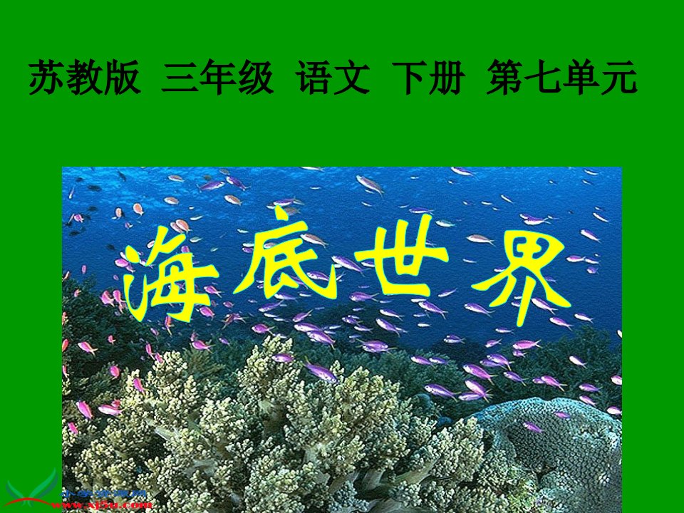 《海底世界》（苏教版三年级语文下册）