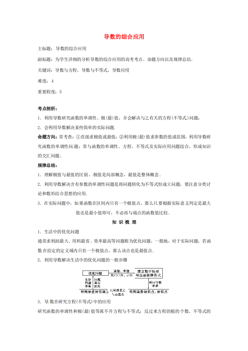 高考数学复习