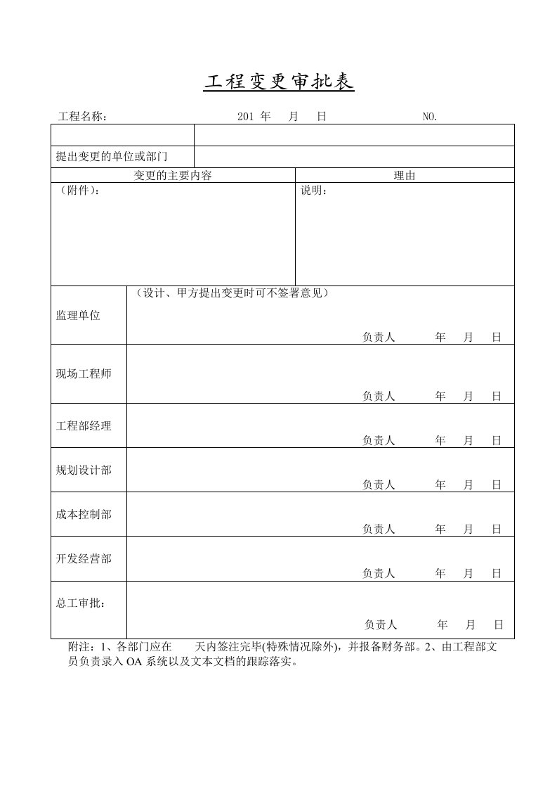 房地产制度表格-房地产工程系列全套管理表格