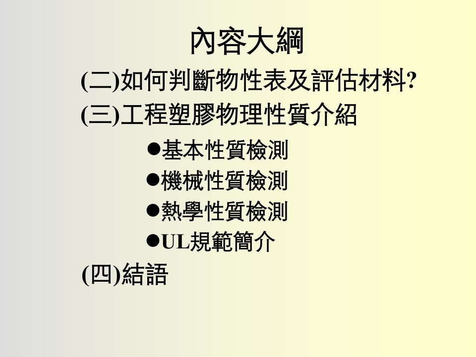 工程塑料检测原理