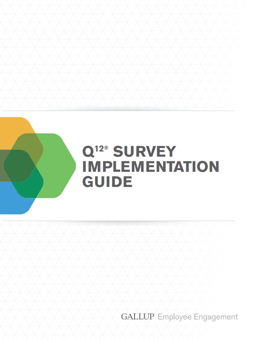 盖洛普Q12测评实施部署方法-Q12SurveyResourceGuide（原版）