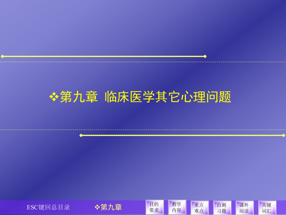 第九章临床医学其它心理问题名师编辑PPT课件