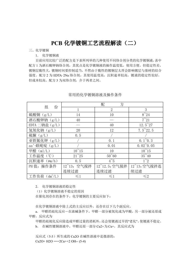 【管理精品】PCB化学镀铜工艺流程解读(二)