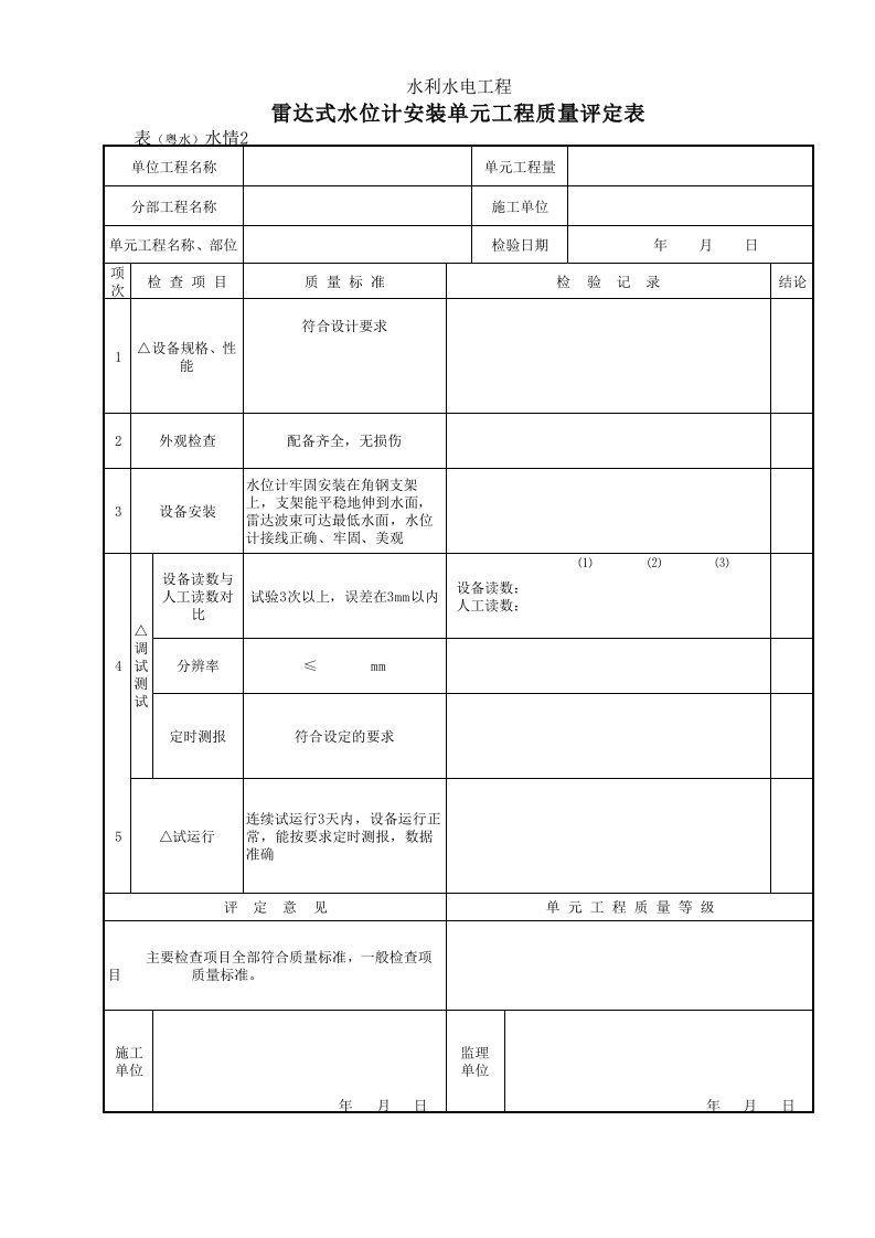 表（粤水）水情2