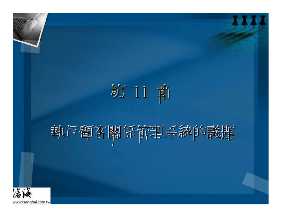 执行顾客关系管理系统的议题ppt课件