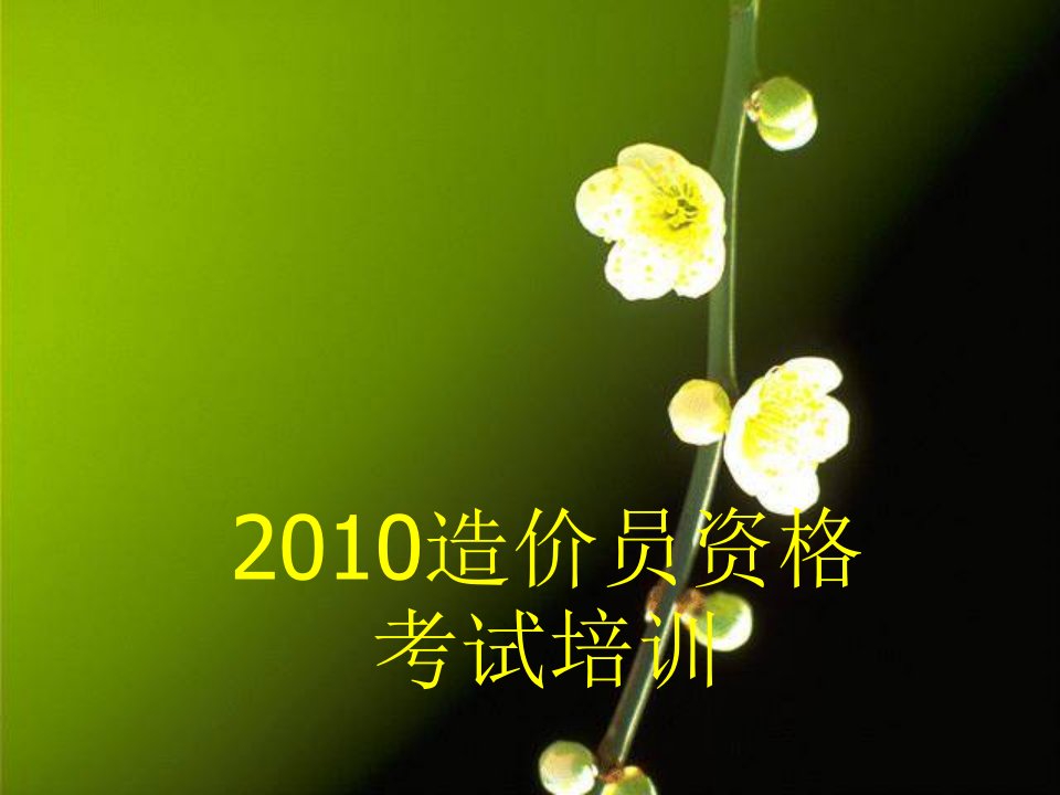 工程造价（造价员培训学习资料）之2010-2011造价员培训学习要点